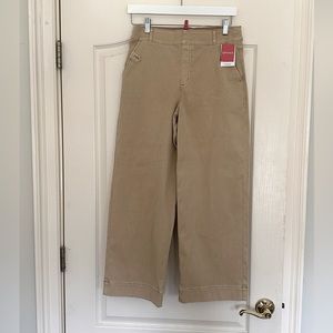 NWT SPANX Twill Cropped Wide Leg Pant